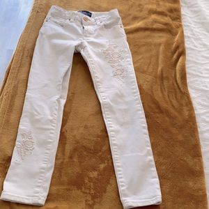 Girls gap white jeans